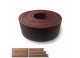 Latigo Burgundy Leather Strips, 50" to 70+" and 1/2" to 4" wide