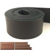 1/2" to 4" Wide, 50" to 70" Long, Black Color, Veg-Tan Leather Straps.