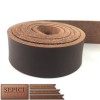 1/2" to 4" Wide, 50" to 70" Long, Brown Color, Veg-Tan Leather Straps.