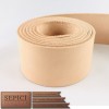 1/2" to 4" Wide, 50" to 70" Long, Natural Color, Veg-Tan Leather Straps.