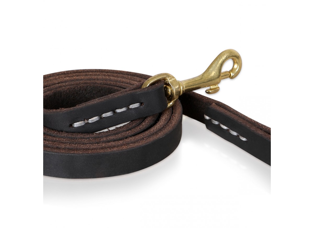 Macha Pet Handmade Stitched Leash 100% Genuine Leather