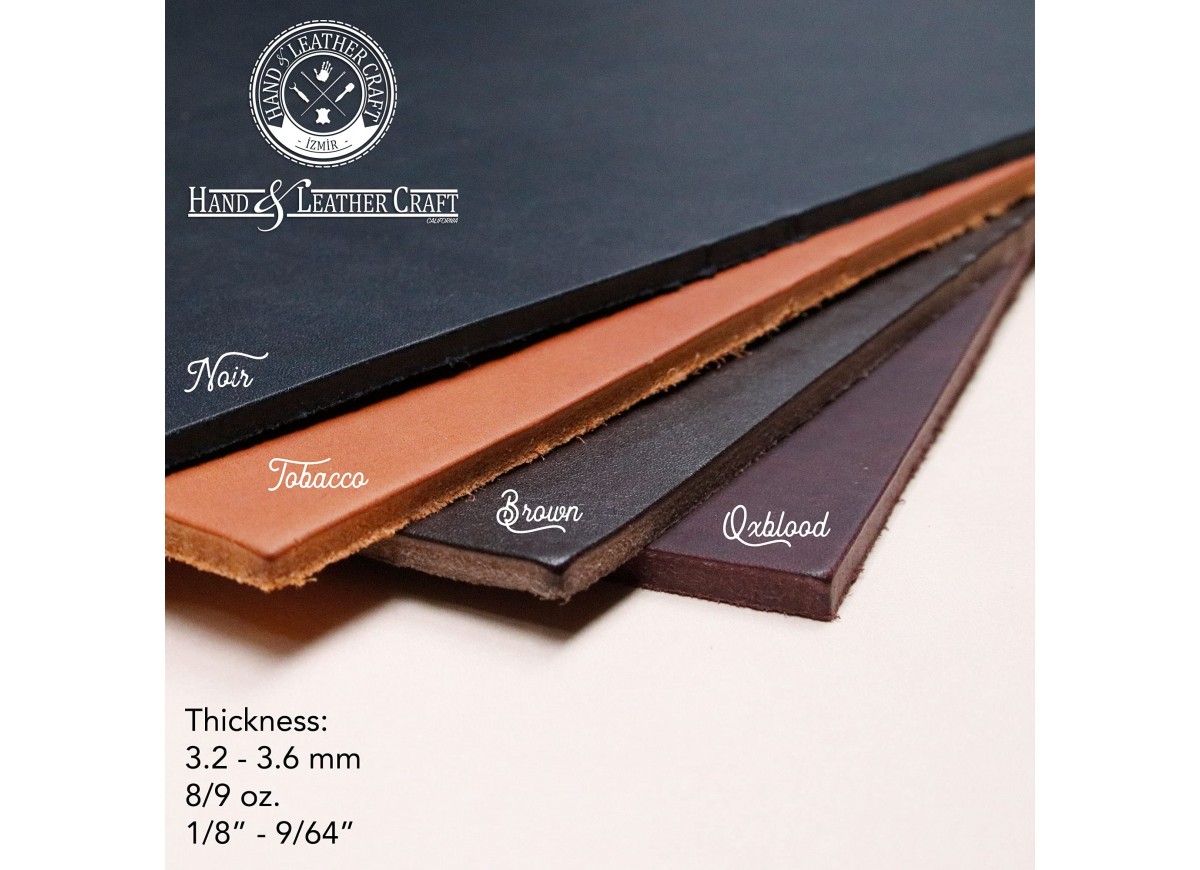 7/9 oz. (2.8-3.6 mm.) Veg-Tan Leather Precuts & Panels. Natural Tooling  Leather