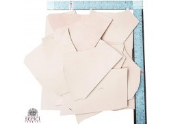 Lightweight 2 LBS Veg-Tan Leather Scraps, Remnants