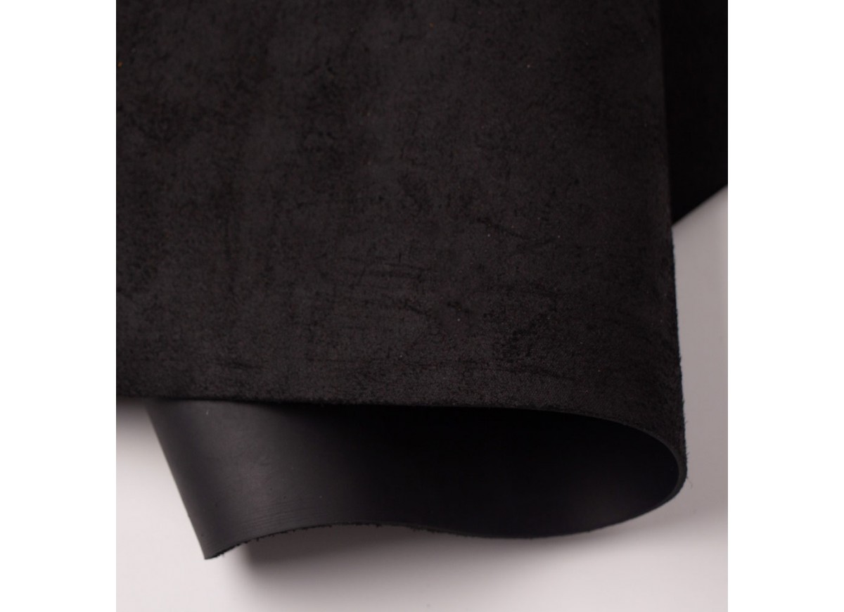 5/6 oz. Db. Shoulders, Economy Series Black & Natural Color, (Second Grade Leather)